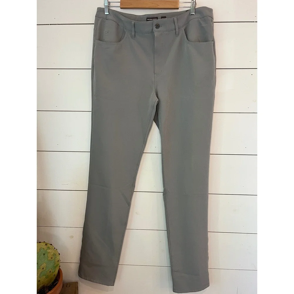Southern Marsh Frisco Five Pocket Stretch Pants Mens 36x34 Grey Golf Casual
